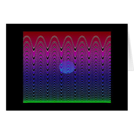 Blue Pixel Sunset #7 (card) Cards (Front Horizontal)