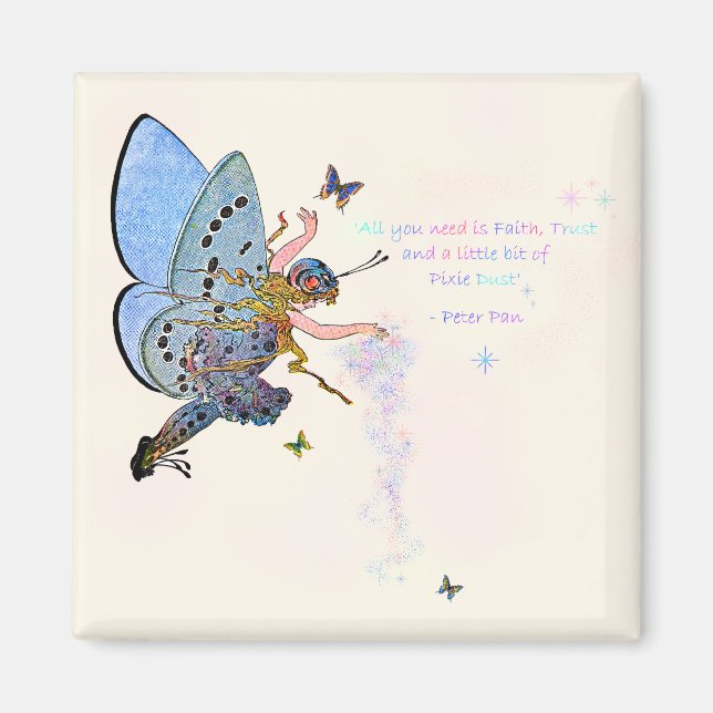 Blue Pixie Dust Magnet (Front)