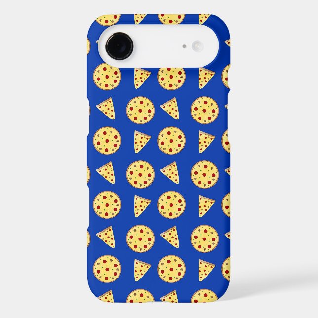 Blue pizza pattern Case-Mate iPhone case (Back)