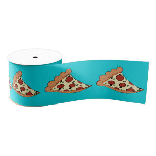 Blue pizza slices tiled ribbon