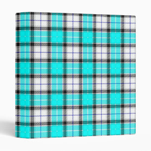 Blue Plaid 3 Ring Binder