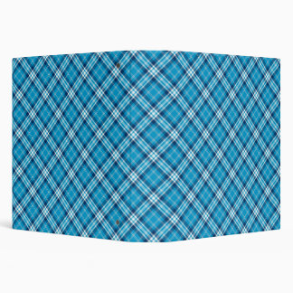 Blue Plaid 3 Ring Binder