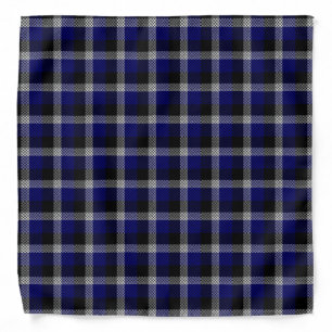 Blue Plaid Bandana