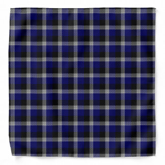 Blue Plaid Bandana