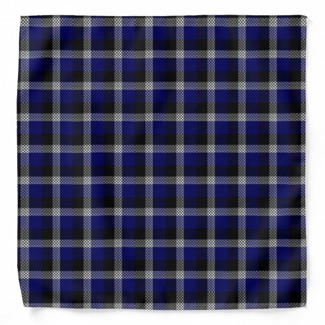 Blue Plaid Bandana (Front)
