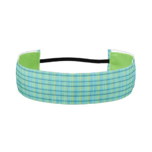 Blue Plaid by Shirley Taylor Athletic Headband