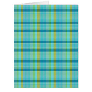 Blue Plaid by Shirley Taylor Cards