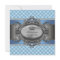 Blue Plaid Crown Little Prince Boy Baby Shower