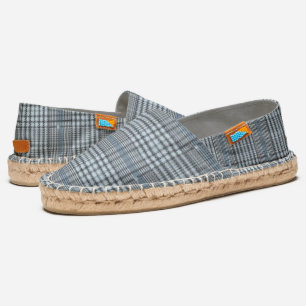 Blue Plaid Espadrilles
