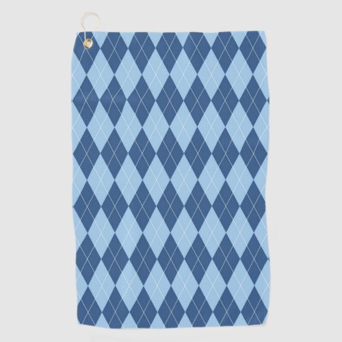 Blue Plaid Golf Towel