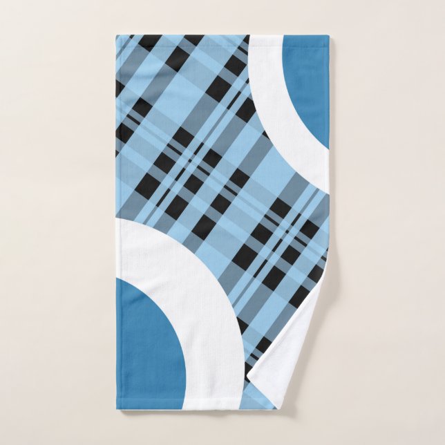 Blue Plaid  Hand Towel (Hand Towel)