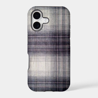 Blue plaid iPhone 17 case