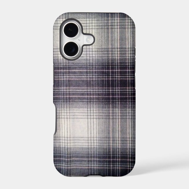 Blue plaid iphone case (Back)