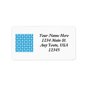Blue Plaid Label