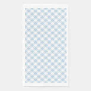 Blue Plaid Paper Guest Towels