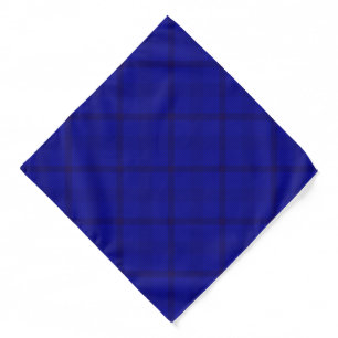 Blue Plaid pattern - Bandana