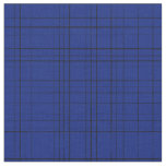 Blue plaid pattern fabric