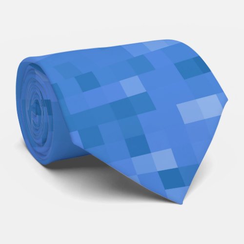 Blue Plaid Pattern  Neck Tie