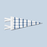 Blue Plaid Pennant Flag<br><div class="desc">Playful shades of blue plaid pennant for a pop of fun on your walls!</div>