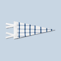 Blue Plaid Pennant Flag