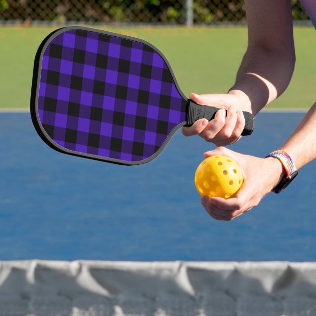 Blue Plaid Pickleball Paddle (Insitu)
