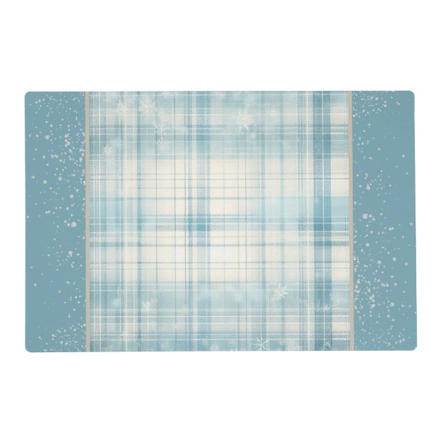 Blue Plaid Placemat (Front)