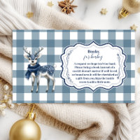 Blue Plaid Reindeer   Books for Baby