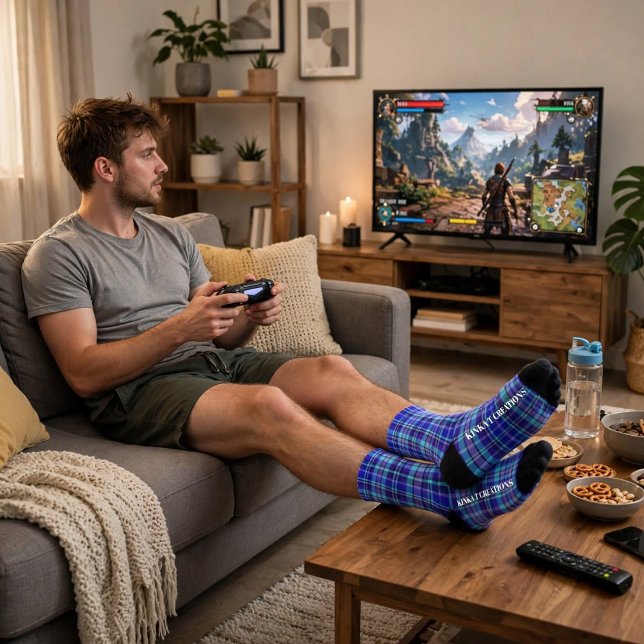 Blue Plaid Socks (Creator Uploaded)