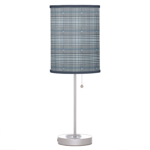 Blue Plaid Table Lamp