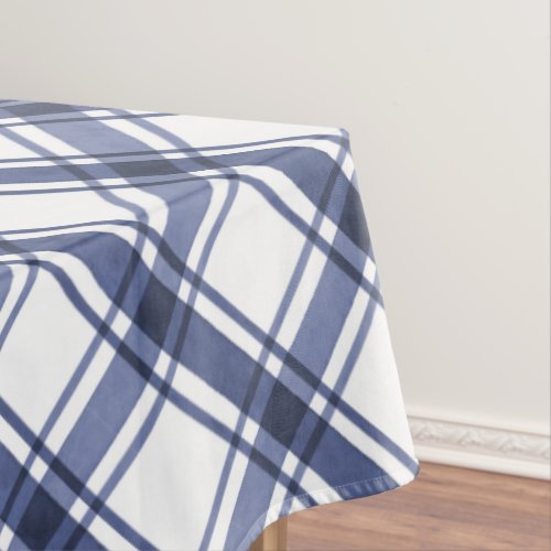 Blue Plaid Tablecloth