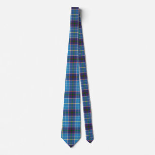 Blue plaid, Texas state tartan Neck Tie
