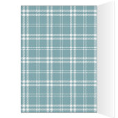 Blue Plaid Thank You Cards (Inside (Left))