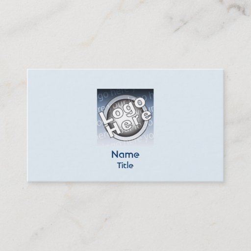 Customizable Blue Plain - Business Business Card Template