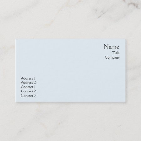 Blue Plain - Business Business Card