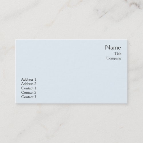 Blue Plain - Business Business Card Template