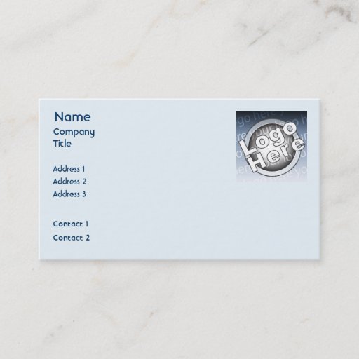Customizable Blue Plain Business Business Card Templates