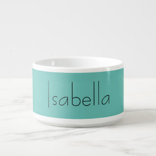 Blue Plain Creative Modern Name Minimalist Bowl
