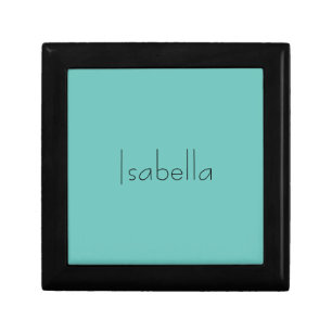 Blue Plain Creative Modern Name Minimalist Gift Box