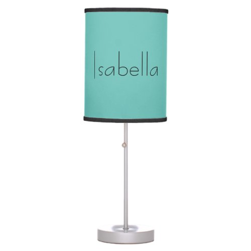 Blue Plain Creative Modern Name Minimalist Table Lamp