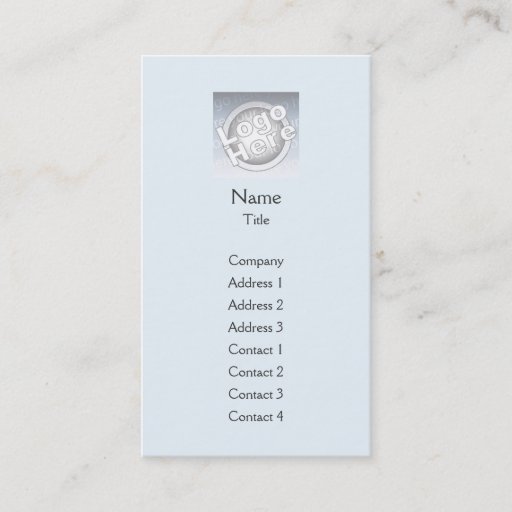 Customizable Blue Plain Vertical - Business Business Card Templates