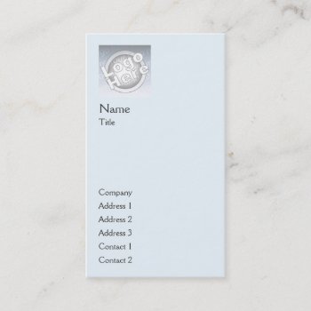 Blue Plain Vertical - Business Business Card by ZazzleProfileCards at Zazzle