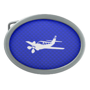 Blue Plane Belt Buckle