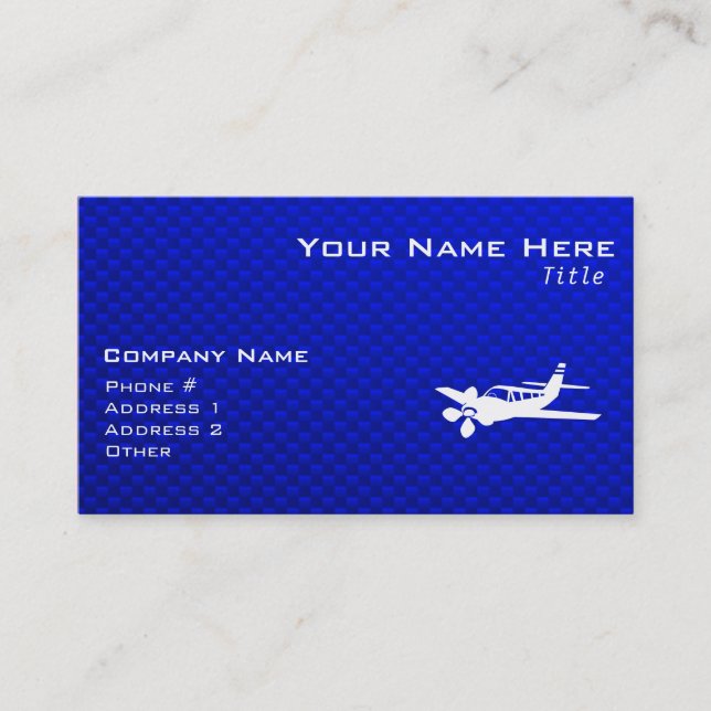Blue Plane Business Card (Front)
