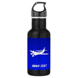 Blue Plane Water Bottle