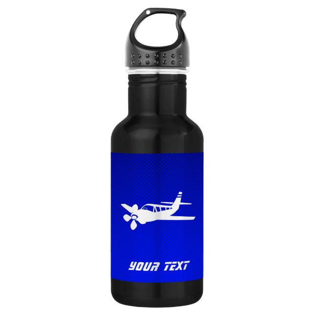 Blue Plane Water Bottle (Front)