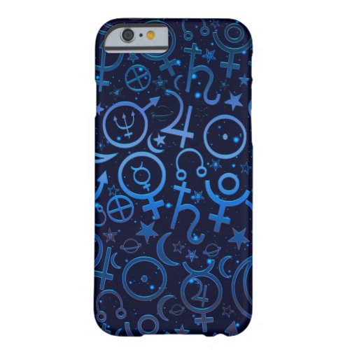 Blue Planetary Symbols Mystical Universe Planets Barely There iPhone 6 Case