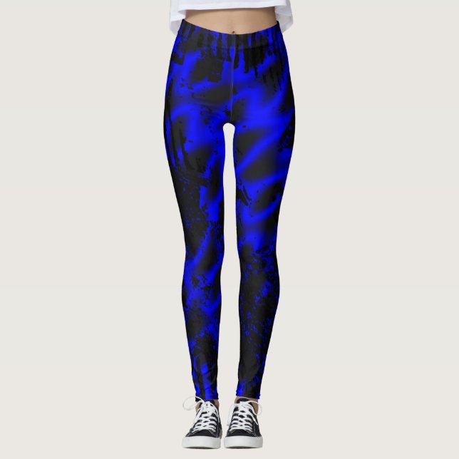 Blue Plasma  Leggings (Front)
