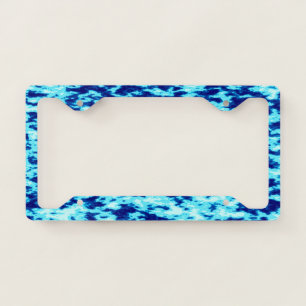 Blue Plasma Storm License Plate Frame