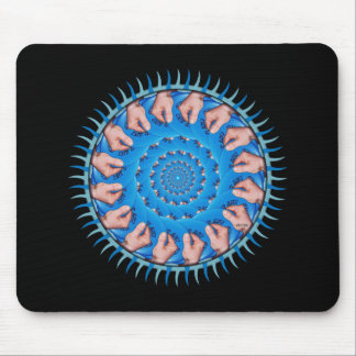 Blue Plastic Mouse Pad