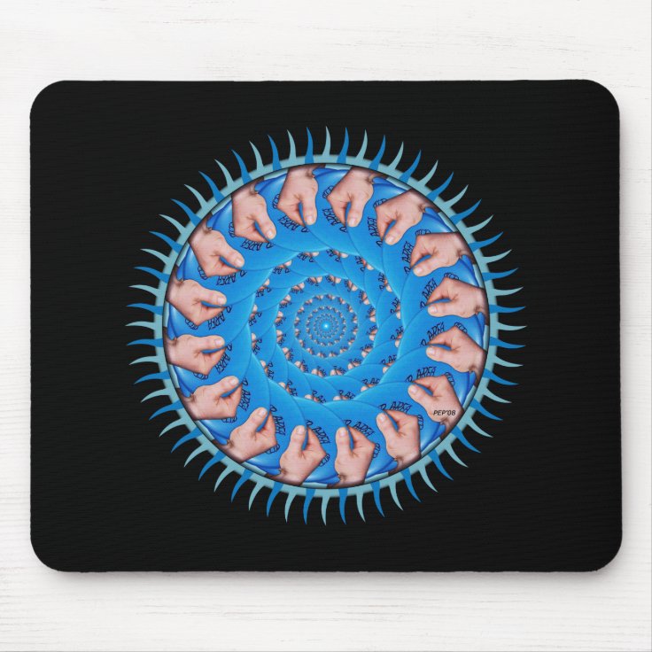 Blue Plastic Mouse Pad Zazzle